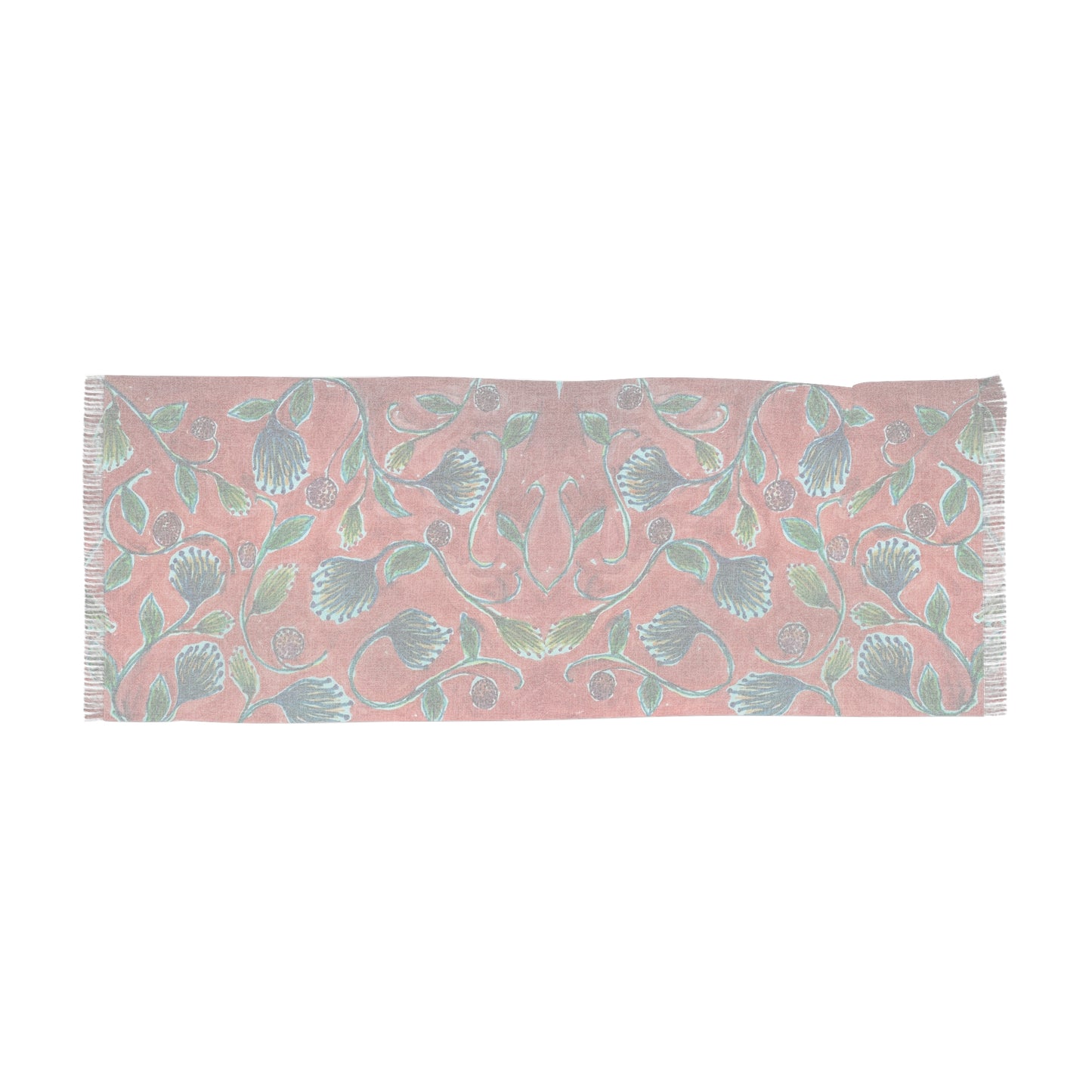 The Studio Scarf - Vine Entwine, Carmine