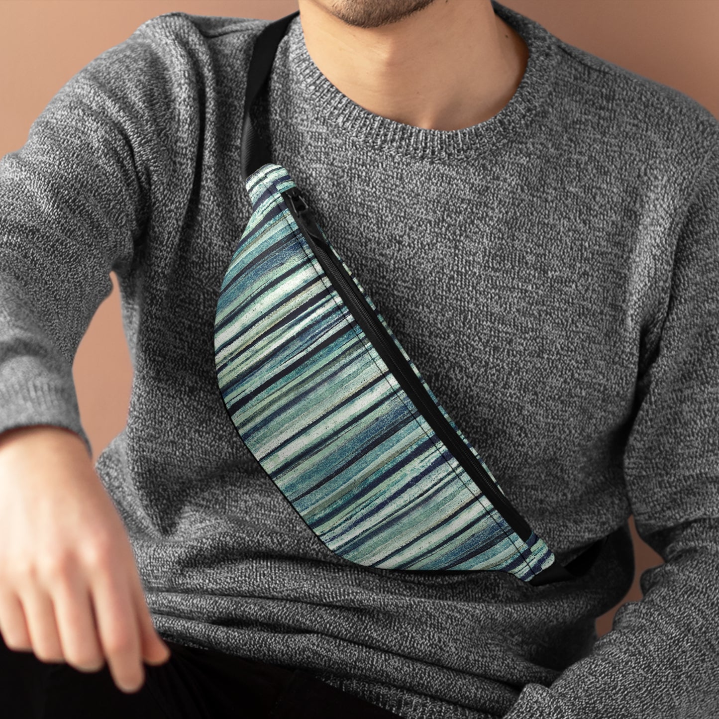 The Artsy Fanny - Rustic Stripe, Tidewater