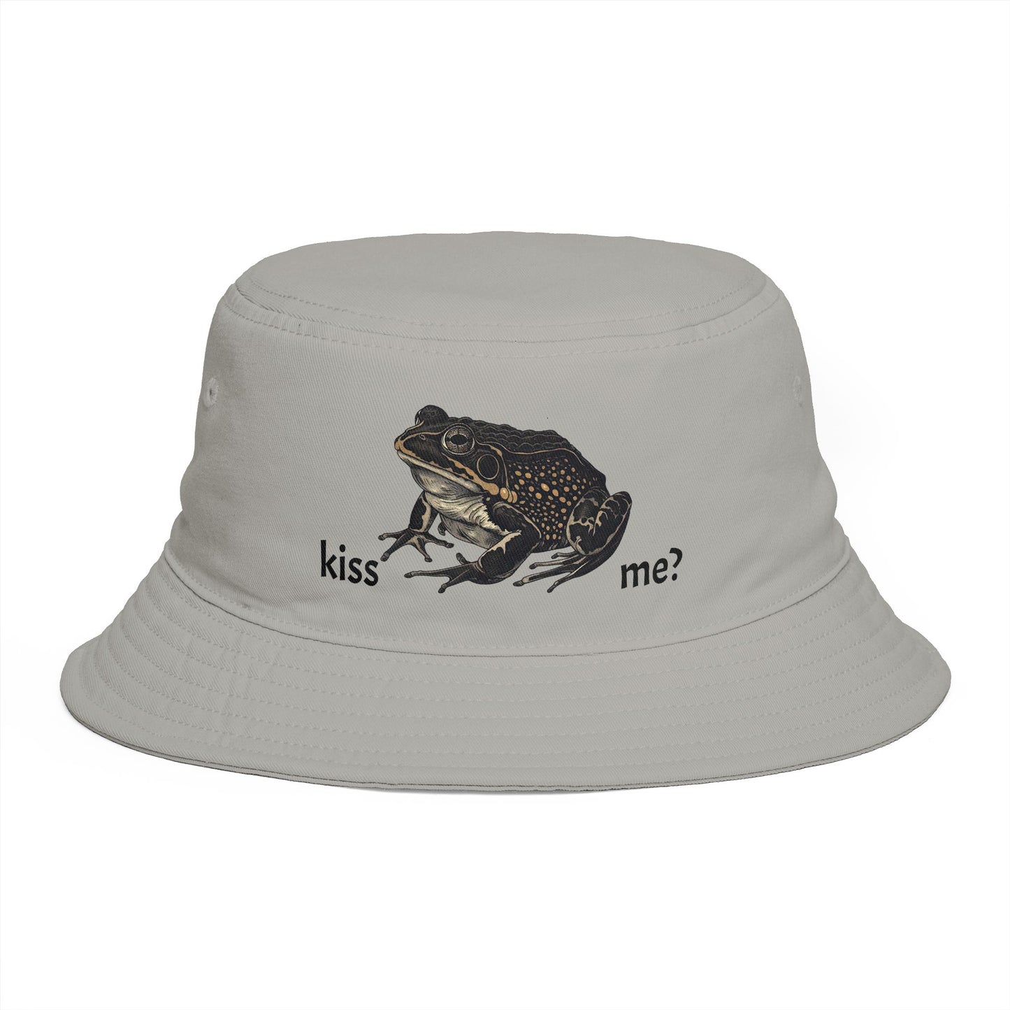 Kiss the Frog Graphic Bucket Hat