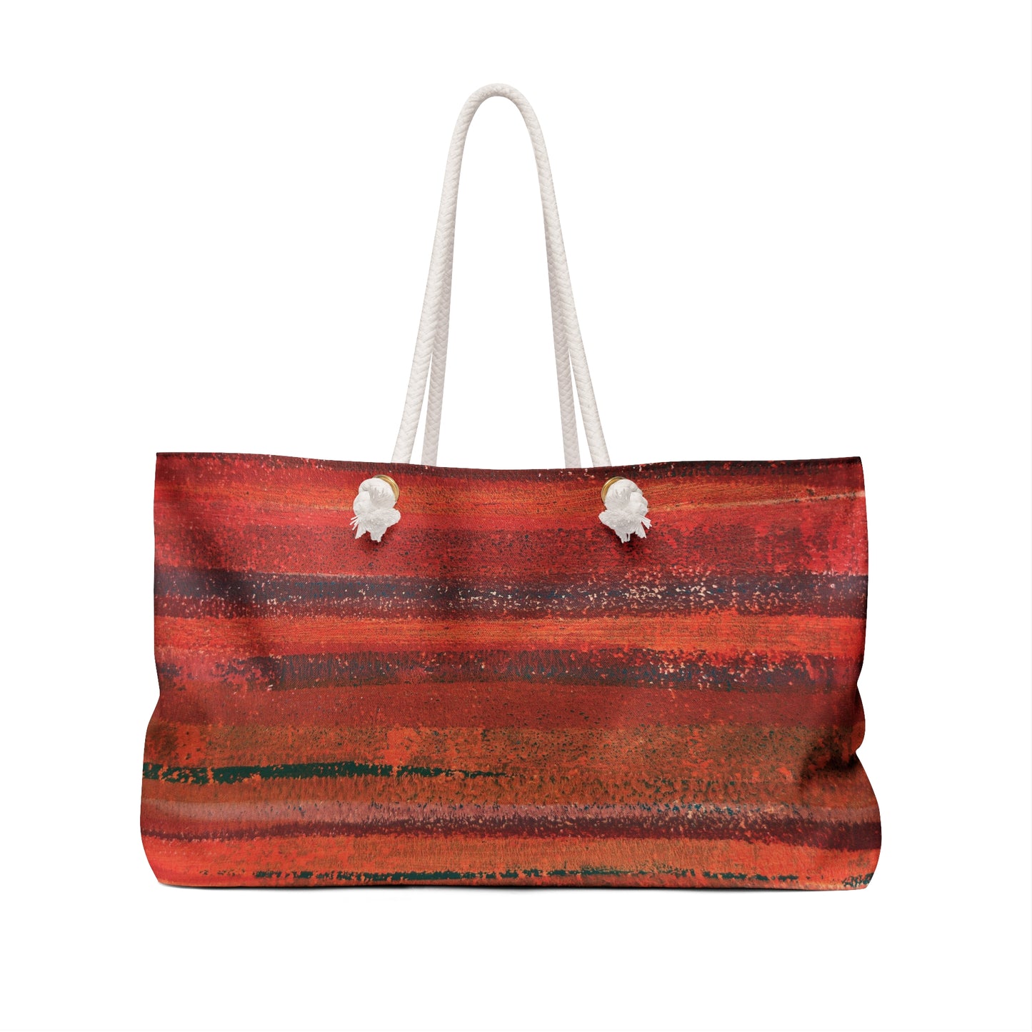 The Weekender Bag - Rustic Stripe, Desert Sunset