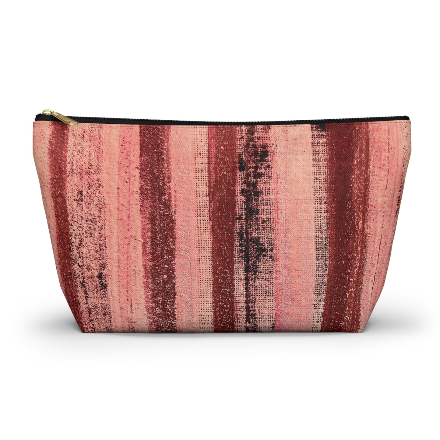 The Accessory Pouch - Rustic Stripe, Rosé All Day