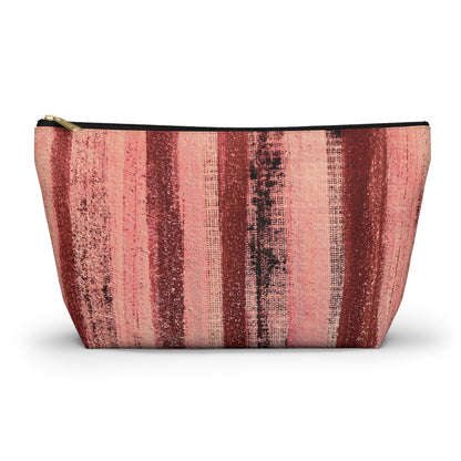 The Accessory Pouch - Rustic Stripe, Rosé All Day