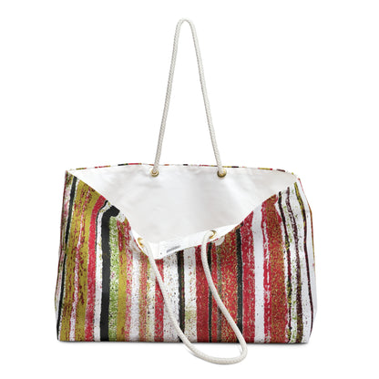 Weekender Bag, Rustic Stripe - Fiesta