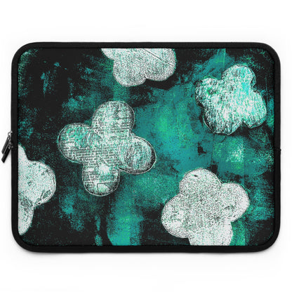 The Laptop Sleeve - Bloom, Aquamarine