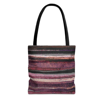 The Everything Tote - Rustic Stripe, Blackberry