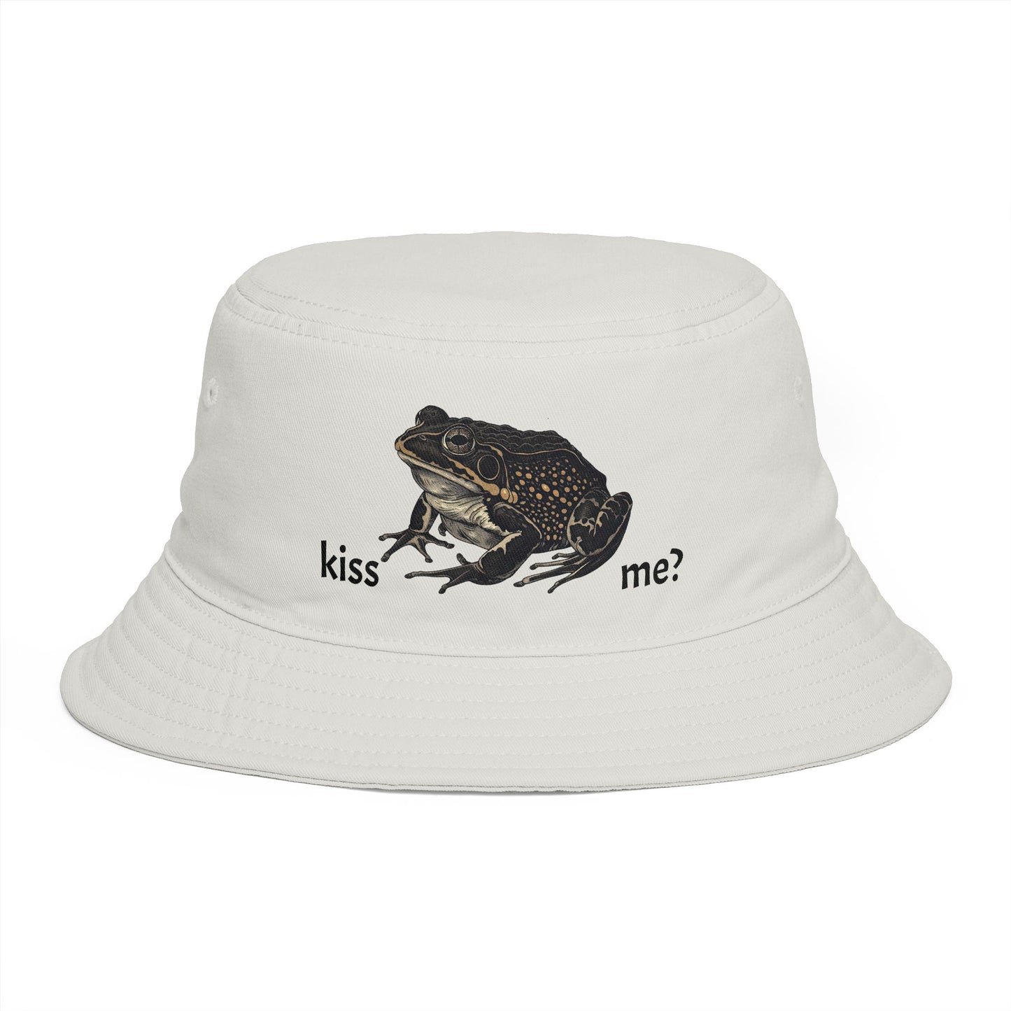 Kiss the Frog Graphic Bucket Hat