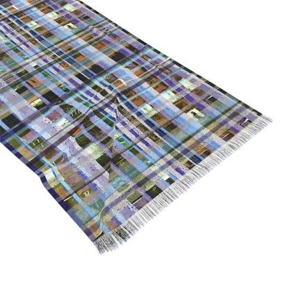 The Studio Scarf - Mixed Media, Iris