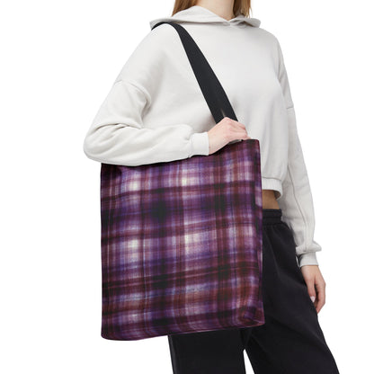 The Everything Tote - Modern Madras, Mulberry