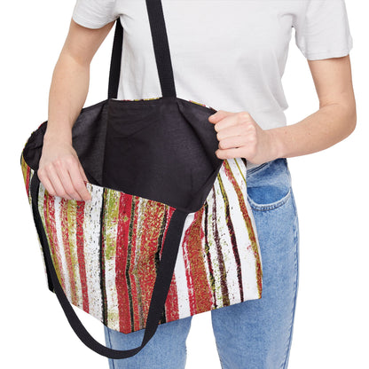 The Weekender Bag - Rustic Stripe, Fiesta