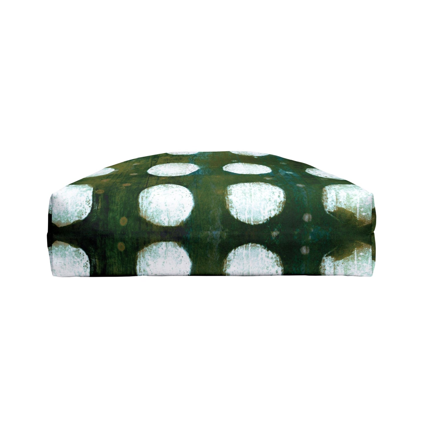 The Weekender Tote Bag - Painterly Polka Dot, Emerald and Algae