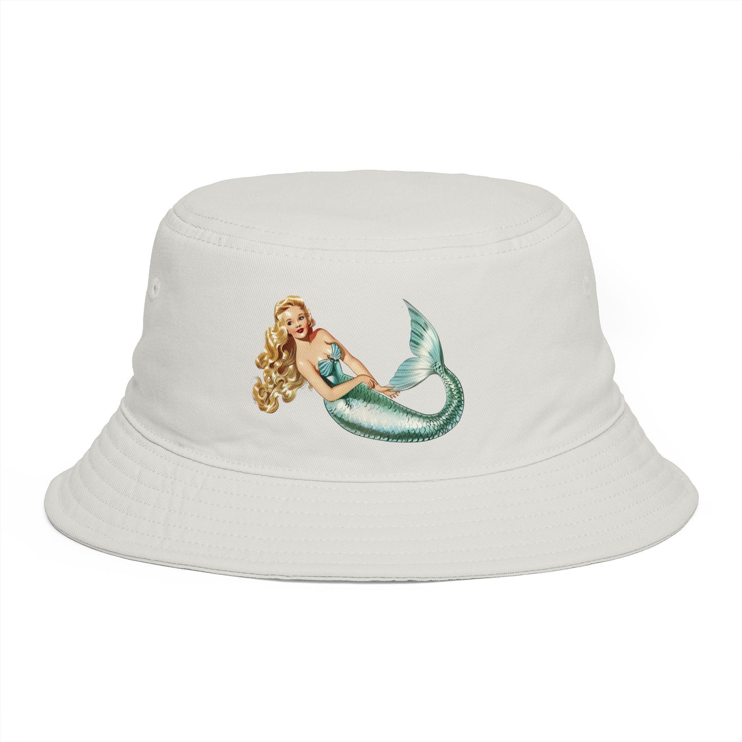 Mermaid Vintage Pin-Up Bucket Hat