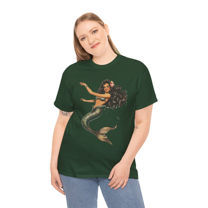 Vintage Pinup Style Graphic Mermaid Tee, All-Gender