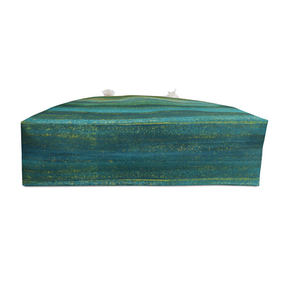 The Weekender Bag - Rustic Stripe, Algae