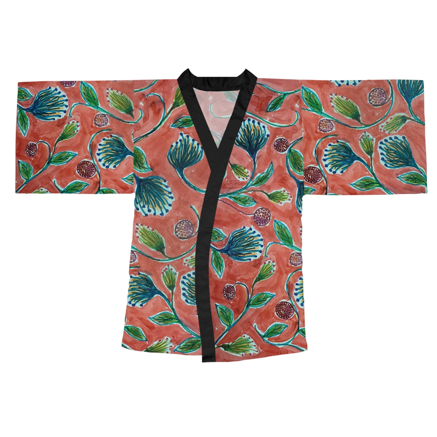 The Chroma Kimono - Vine Entwine, Carmine