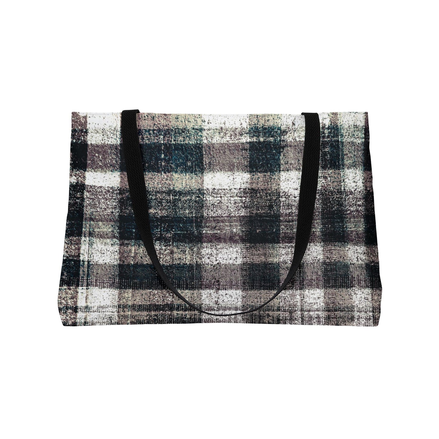 The Weekender Bag - Rustic Plaid, Ink