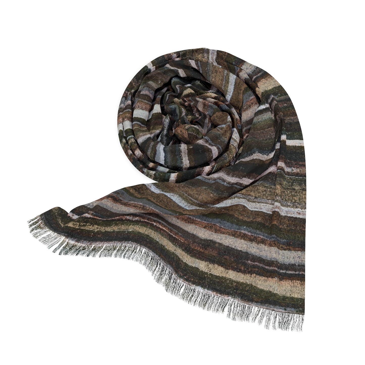 The Studio Scarf - Rustic Stripe, Terra