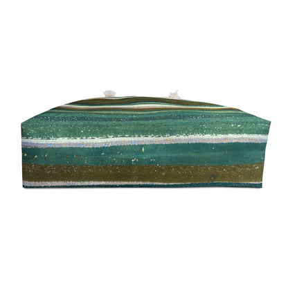 The Weekender Bag - Rustic Stripe, Jade