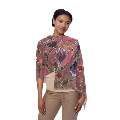The Studio Scarf - Vine Entwine, Rose
