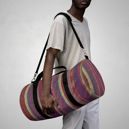 The Durable Duffle Bag - Rustic Stripe, Berry
