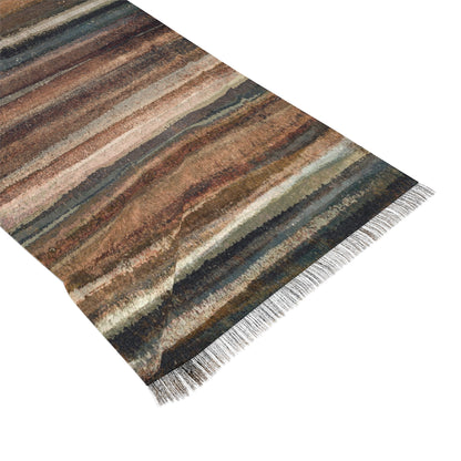 The Studio Scarf - Rustic Stripe, Earth