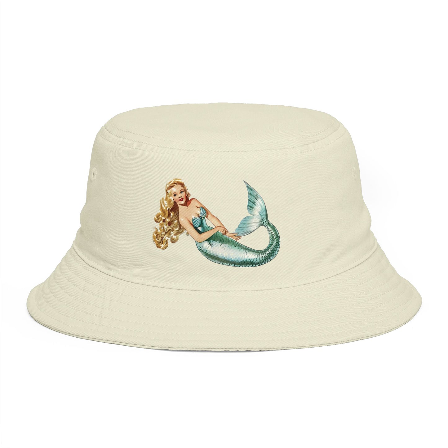 Mermaid Vintage Pin-Up Bucket Hat