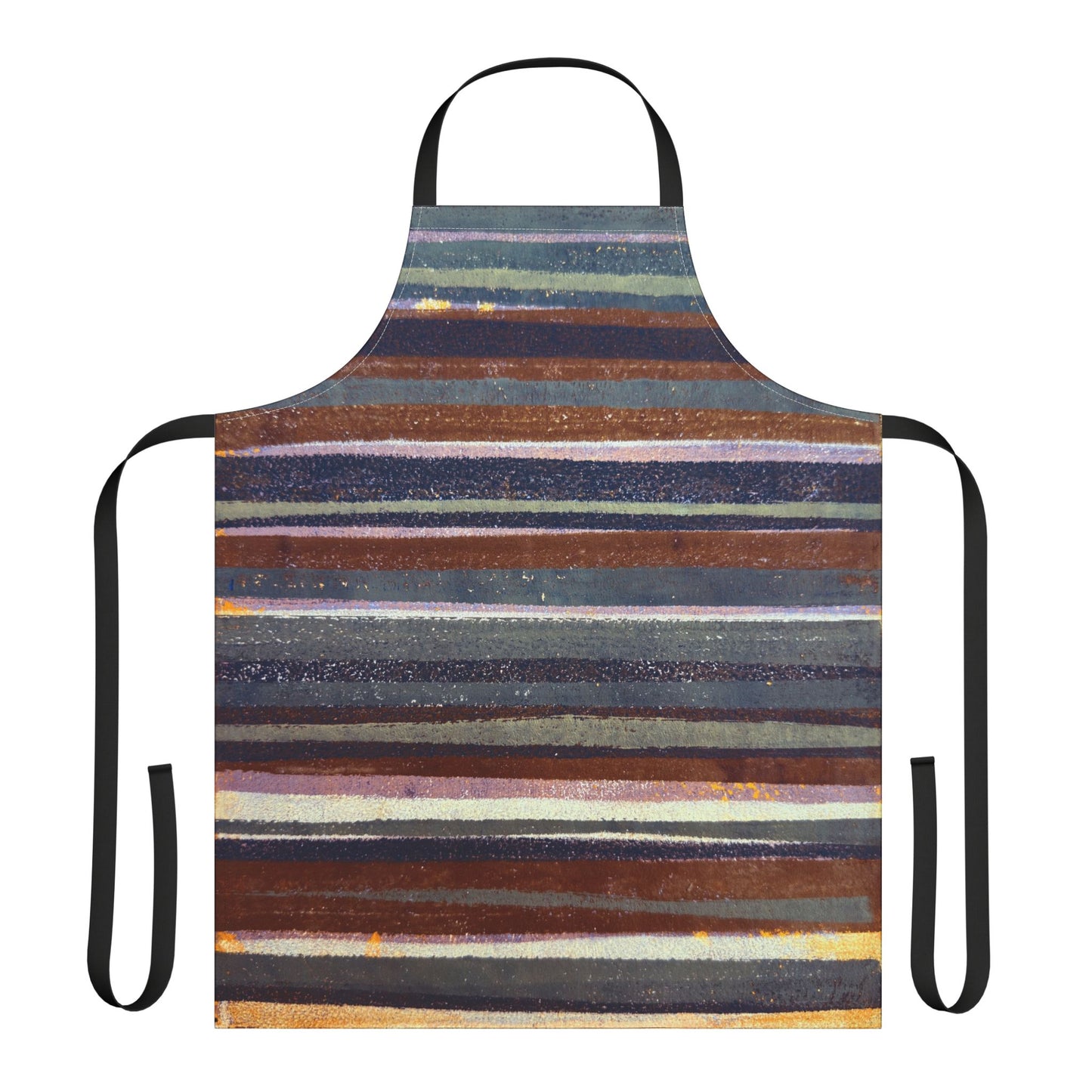 The Maker's Apron - Rustic Stripe, Rust and Steel