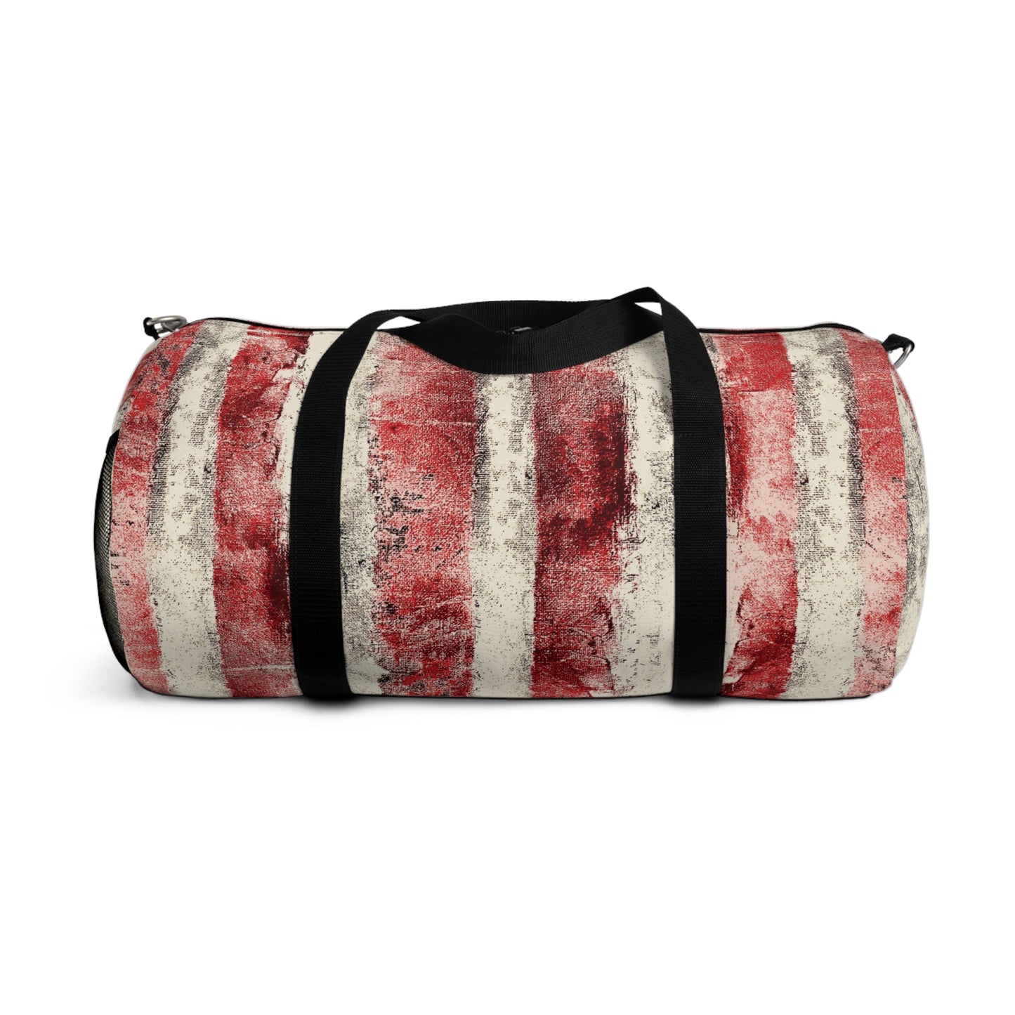 The Durable Duffle Bag - Rustic Stripe, Sangria