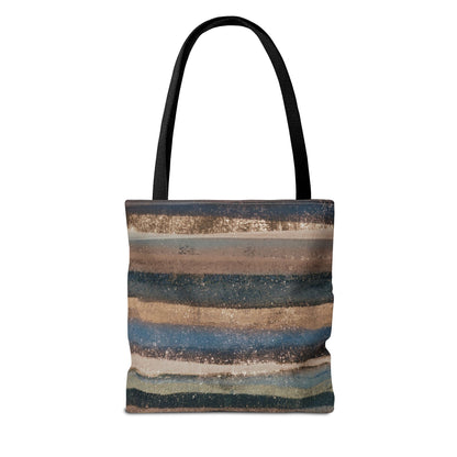 The Everything Tote - Rustic Stripe, Earth