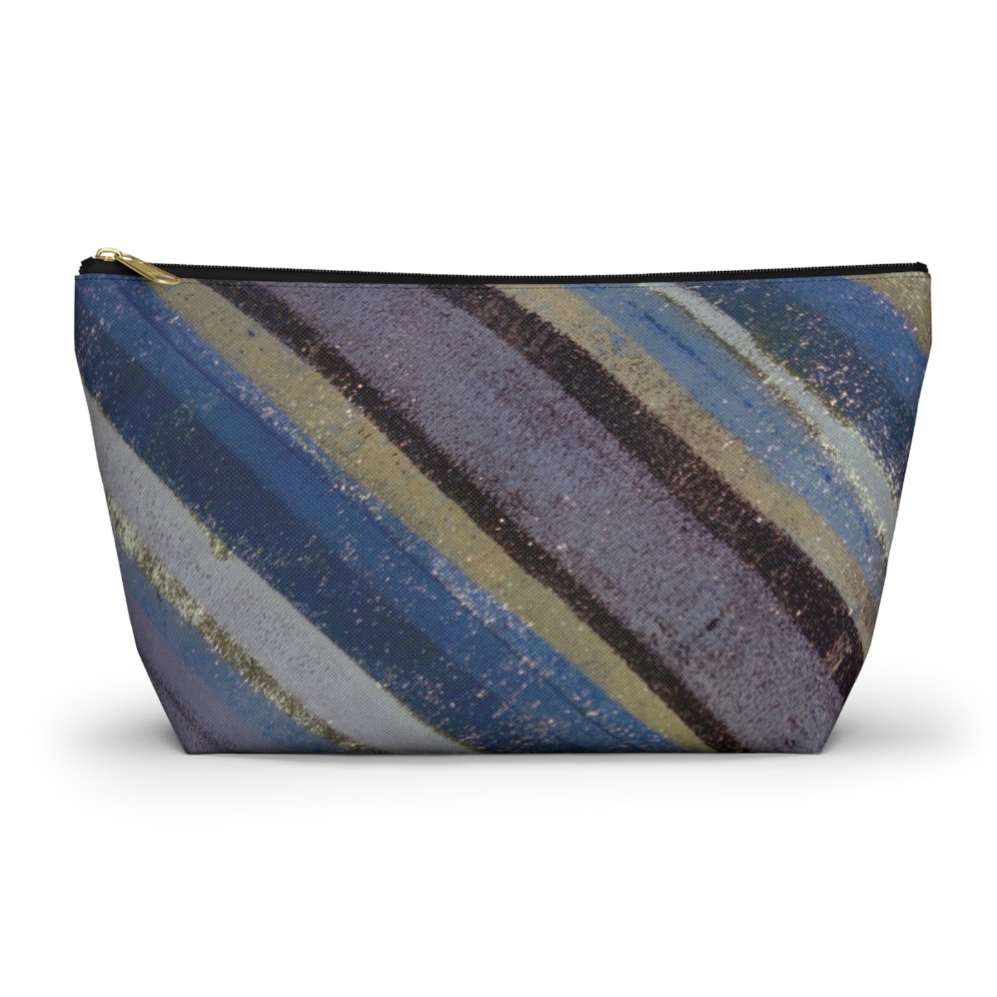 The Accessory Pouch - Rustic Stripe, Purple Mountains