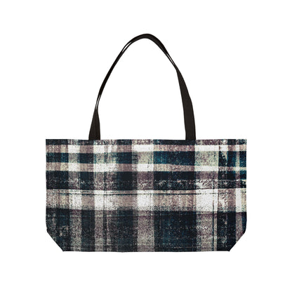 The Weekender Bag - Rustic Plaid, Ink