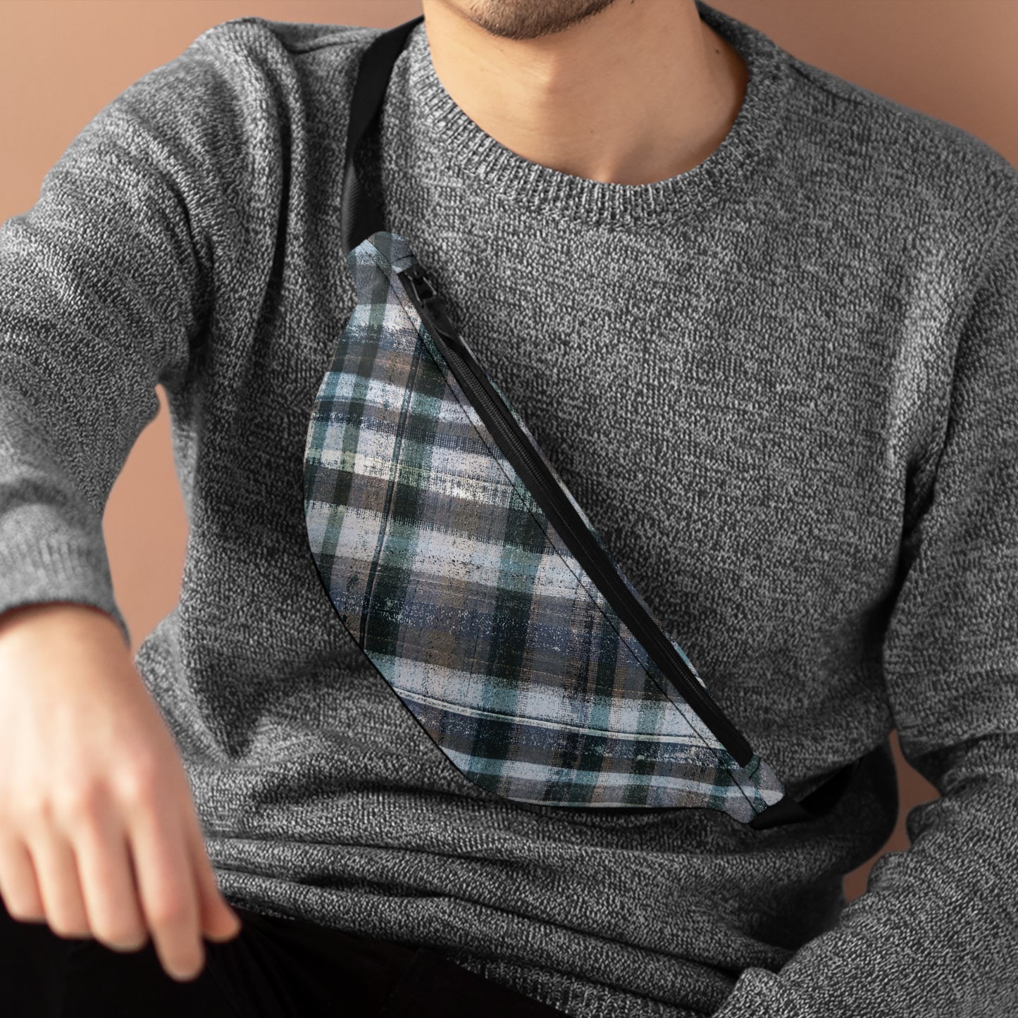 The Artsy Fanny - Rustic Plaid, Aquamarine