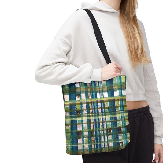 The Everything Tote - Mixed Media, Grass