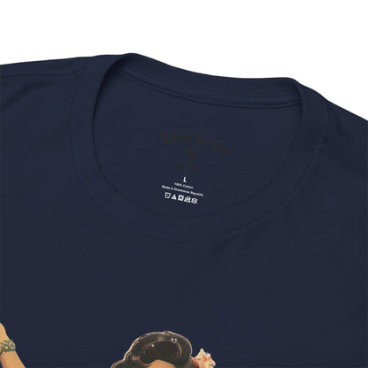 Vintage Pinup Style Graphic Mermaid Tee, All-Gender