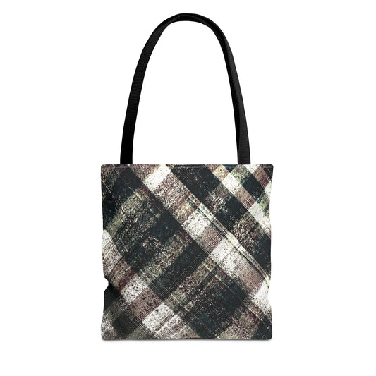 The Everything Tote - Rustic Plaid, Ink