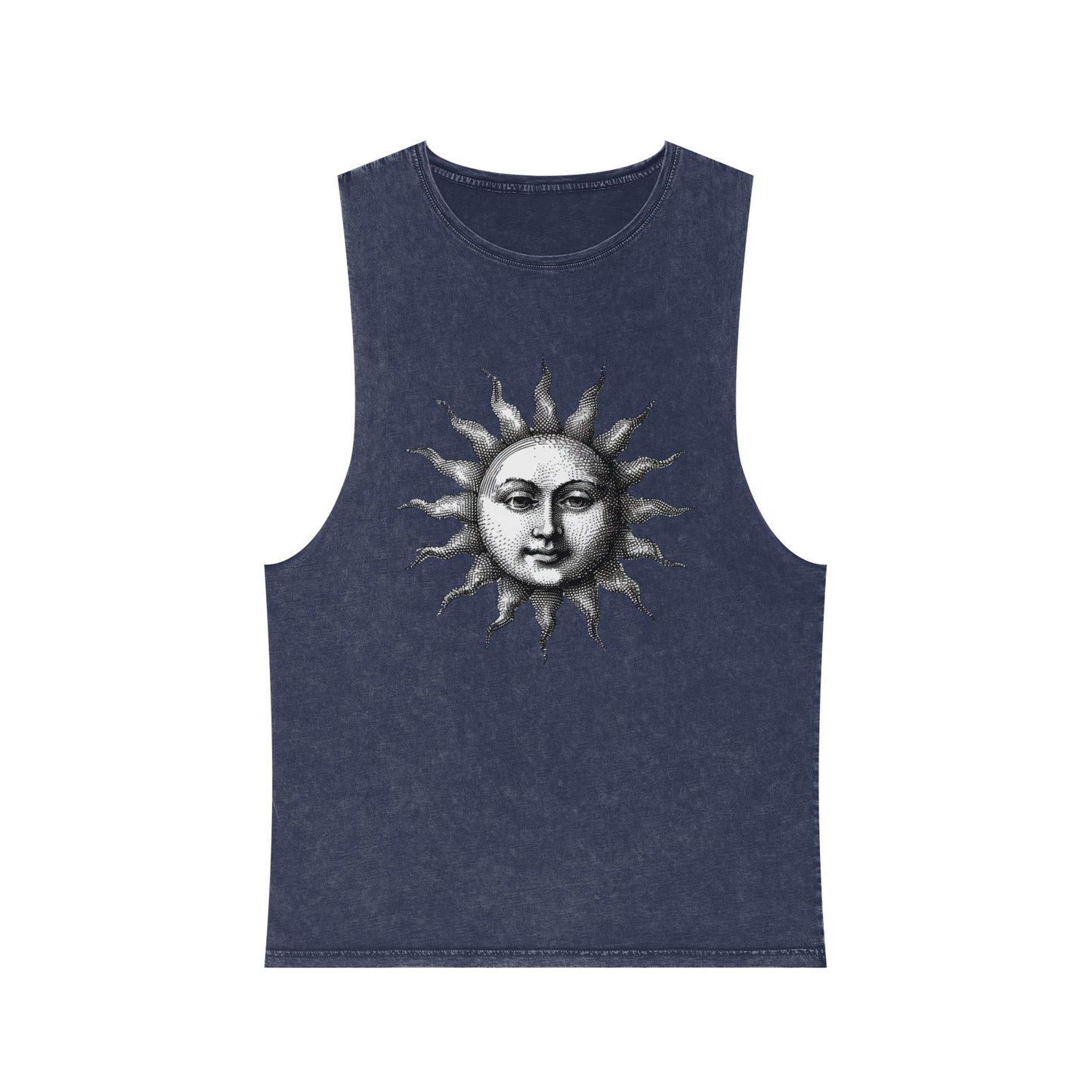 Stonewash Unisex Tank Top - Vintage Sun Graphic
