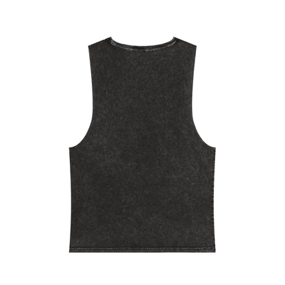 Stonewash Unisex Tank Top - Vintage Sailing Ship Graphic