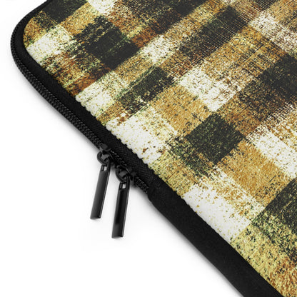 The Laptop Sleeve - Rustic Plaid, Bumblebee
