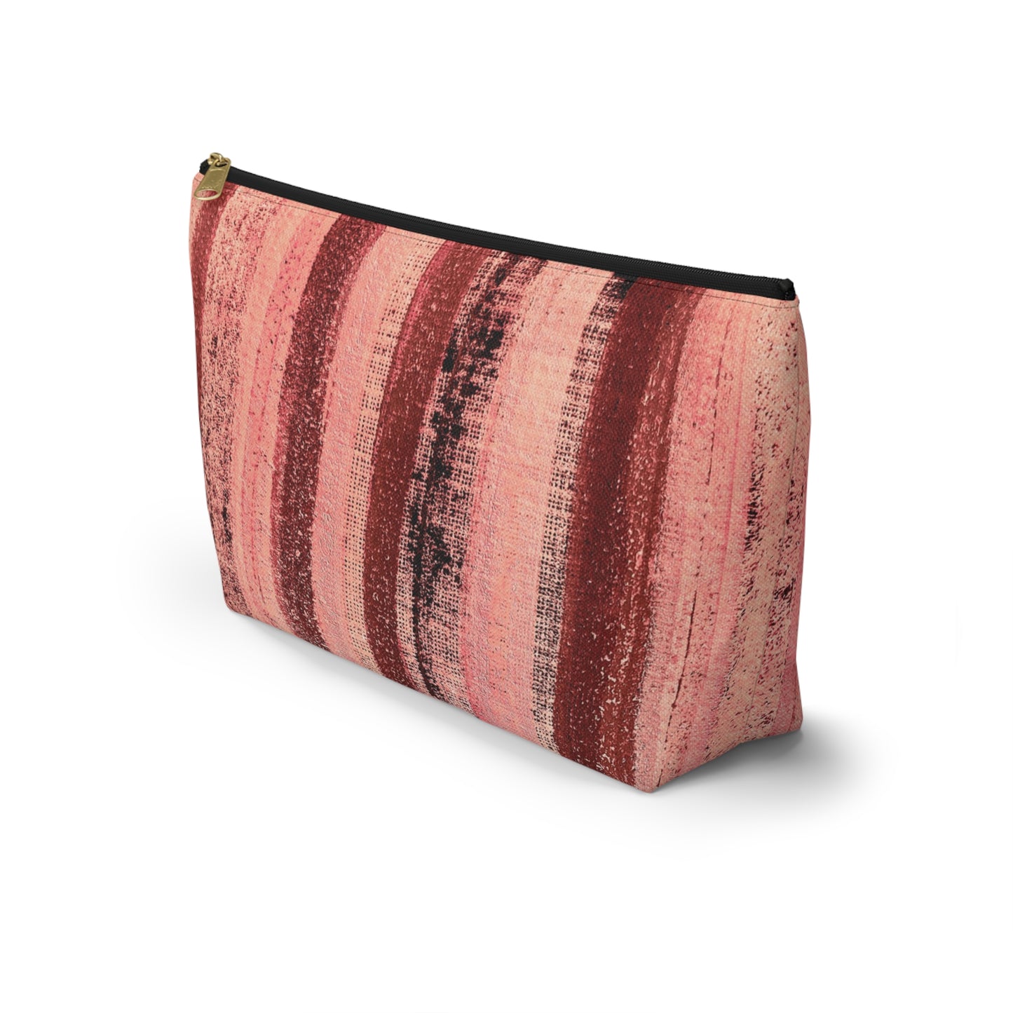 The Accessory Pouch - Rustic Stripe, Rosé All Day