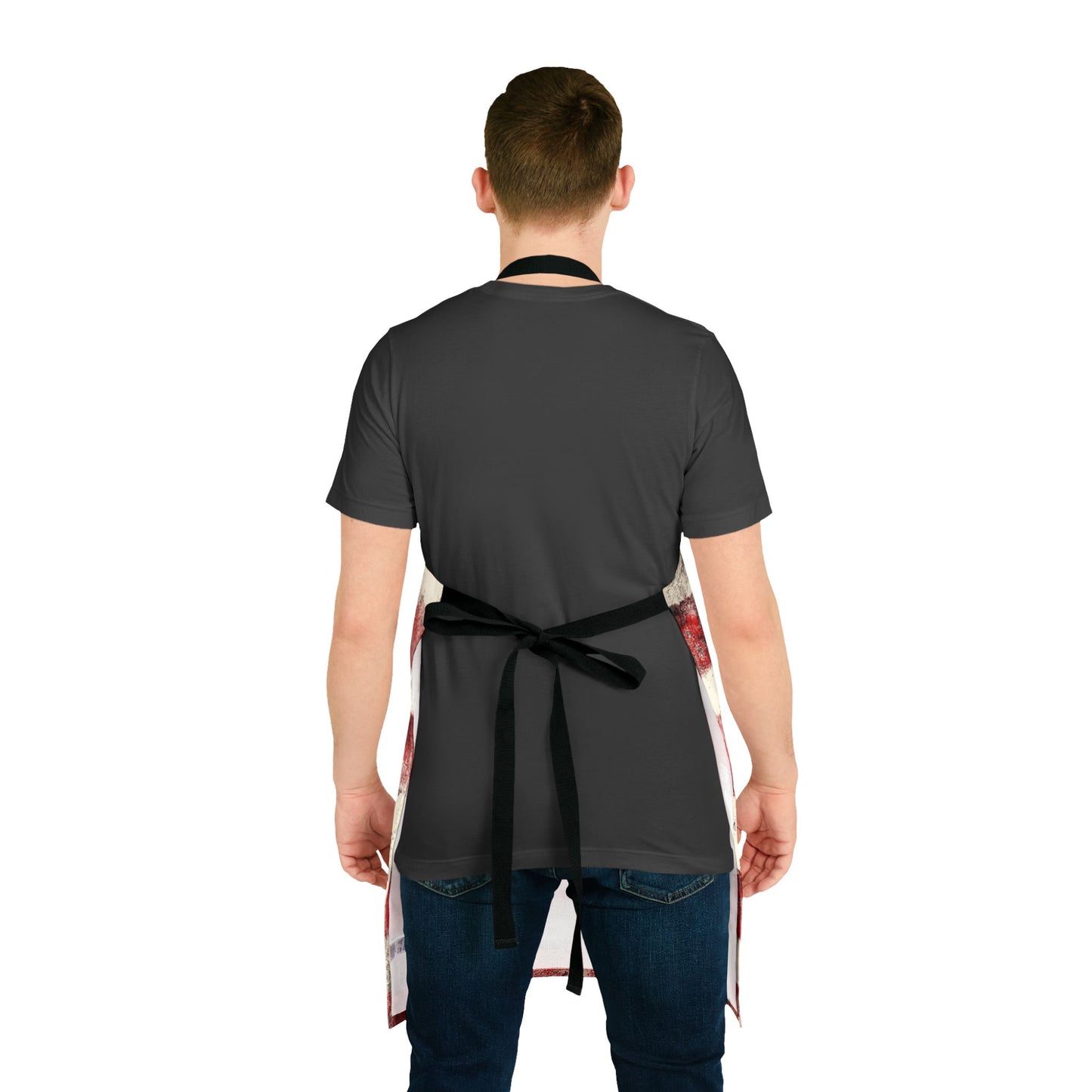 The Maker's Apron - Rustic Stripe, Sangria
