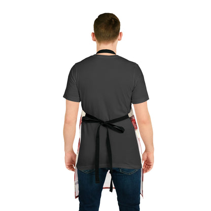 The Maker's Apron - Rustic Stripe, Sangria