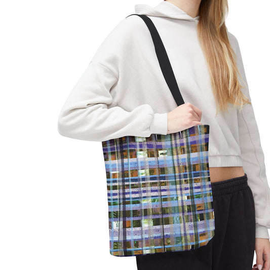 The Everything Tote - Mixed Media, Iris