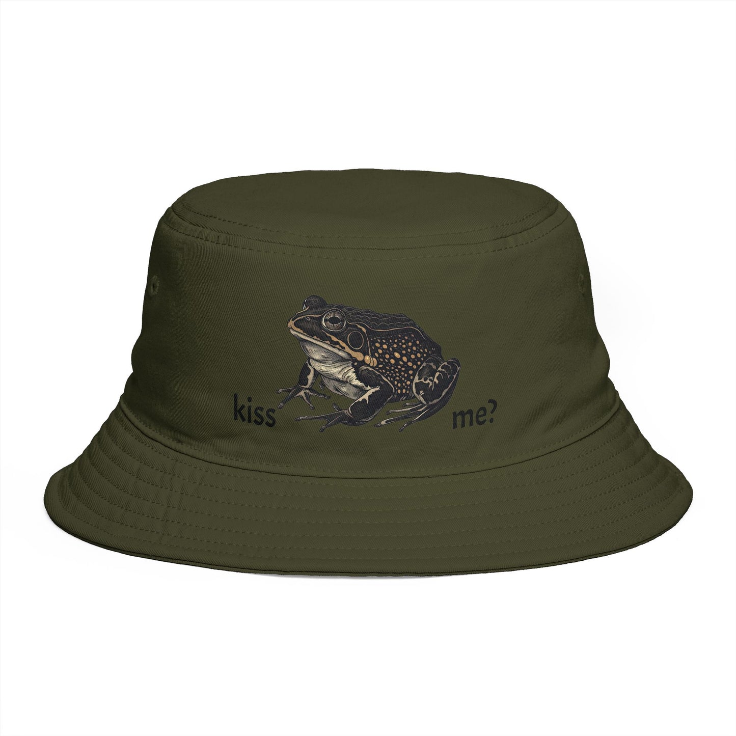 Kiss the Frog Graphic Bucket Hat