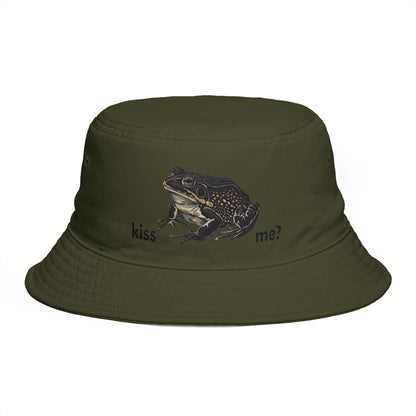Kiss the Frog Graphic Bucket Hat