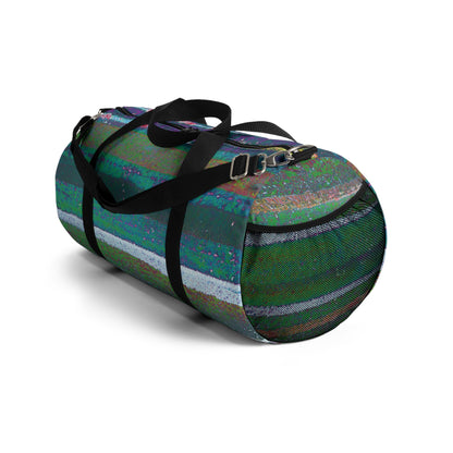 The Durable Duffle Bag - Rustic Stripe, Spirulina