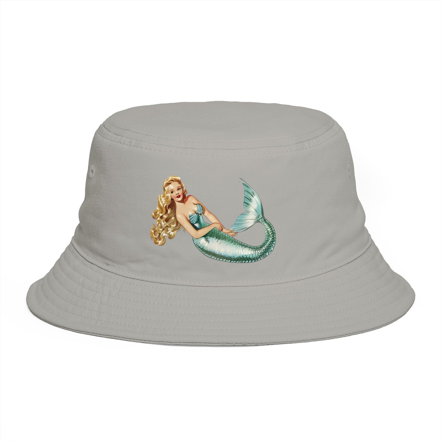 Mermaid Vintage Pin-Up Bucket Hat