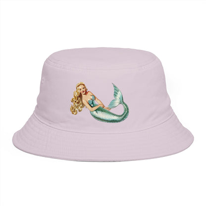 Mermaid Vintage Pin-Up Bucket Hat