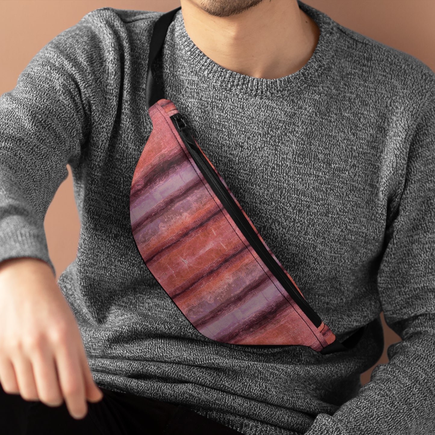 The Artsy Fanny - Rustic Stripe, Sorbet