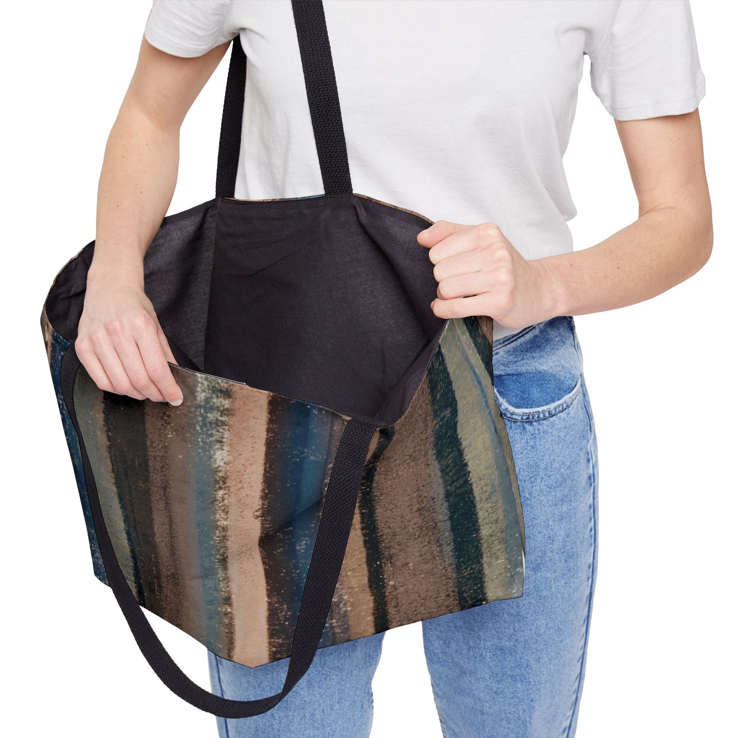 The Weekender Bag - Rustic Stripe, Earth