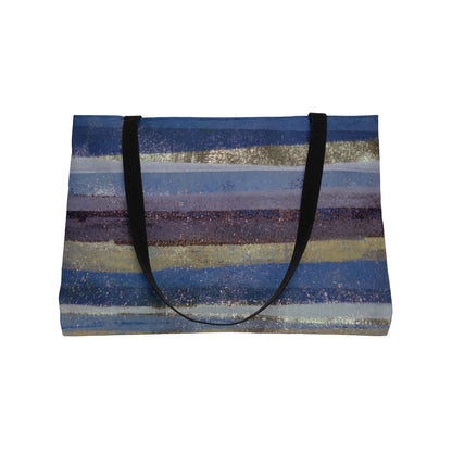 The Weekender Bag - Rustic Stripe, Purple Mountains