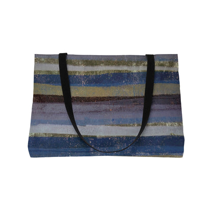 The Weekender Bag - Rustic Stripe, Purple Mountains